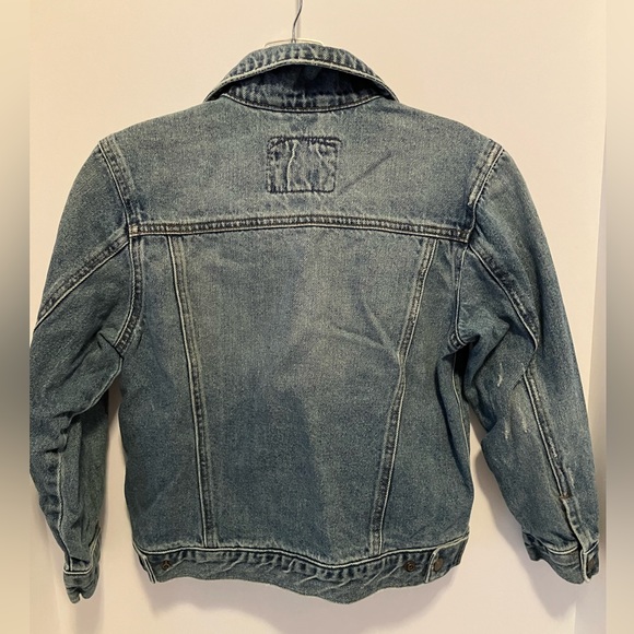 Place Est 1989 Girl’ Denim Jacket, Size M, Distressed Blue, Snap Closures - Picture 2 of 6